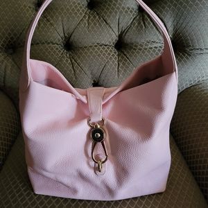 Dooney & Bourke Logo Lock pebbled leather Hobo shoulder bag